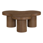 Cove Oak Veneer And Solid Wood Coffee Table in Brown Walnut