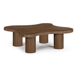 Cove Oak Veneer And Solid Wood Coffee Table in Brown Walnut