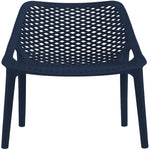 Mykonos Plastic Outdoor Patio Dining Chair (328-) in Navy