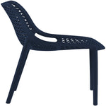 Mykonos Plastic Outdoor Patio Dining Chair (328-) in Navy