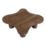 Cove Oak Veneer And Solid Wood Coffee Table in Brown Walnut