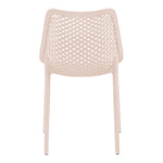 Mykonos Plastic Outdoor Patio Dining Chair (328-) in Pink