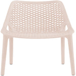 Mykonos Plastic Outdoor Patio Dining Chair (328-) in Pink