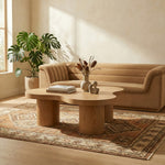 Cove Oak Veneer And Solid Wood Coffee Table in Natural
