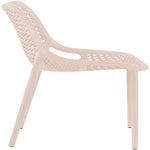 Mykonos Plastic Outdoor Patio Dining Chair (328-) in Pink