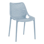 Mykonos Plastic Outdoor Patio Dining Chair (328-) in Sky Blue