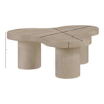 Cove Oak Veneer And Solid Wood Coffee Table in Natural