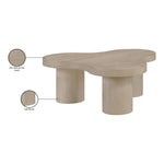 Cove Oak Veneer And Solid Wood Coffee Table in Natural