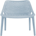 Mykonos Plastic Outdoor Patio Dining Chair (328-) in Sky Blue