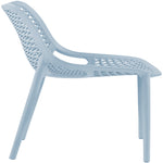 Mykonos Plastic Outdoor Patio Dining Chair (328-) in Sky Blue