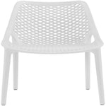 Mykonos Plastic Outdoor Patio Dining Chair (328-) in White