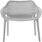 Mykonos Plastic Outdoor Patio Dining Chair (329-) in Grey