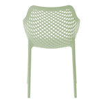 Mykonos Plastic Outdoor Patio Dining Chair (329-) in Mint