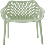 Mykonos Plastic Outdoor Patio Dining Chair (329-) in Mint
