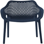 Mykonos Plastic Outdoor Patio Dining Chair (329-) in Navy