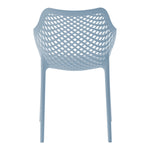 Mykonos Plastic Outdoor Patio Dining Chair (329-) in Sky Blue