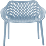 Mykonos Plastic Outdoor Patio Dining Chair (329-) in Sky Blue