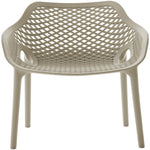 Mykonos Plastic Outdoor Patio Dining Chair (329-) in Taupe