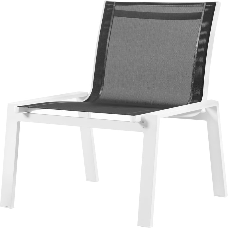 Nizuc Mesh Water Resistant Fabric Outdoor Patio Dining Chair (368-C) in Black