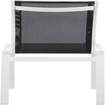 Nizuc Mesh Water Resistant Fabric Outdoor Patio Dining Chair (368-C) in Black