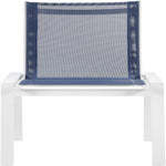Nizuc Mesh Water Resistant Fabric Outdoor Patio Dining Chair (368-C) in Navy