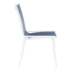 Nizuc Mesh Water Resistant Fabric Outdoor Patio Dining Chair (368-C) in Navy