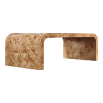 Cresthill Burl Wood Coffee Table in Natural