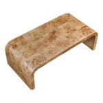 Cresthill Burl Wood Coffee Table in Natural