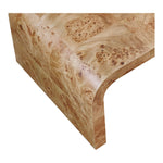 Cresthill Burl Wood Coffee Table in Natural