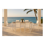 Nizuc Mesh Water Resistant Fabric Outdoor Patio Dining Chair (368-C) in White