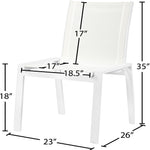 Nizuc Mesh Water Resistant Fabric Outdoor Patio Dining Chair (368-C) in White
