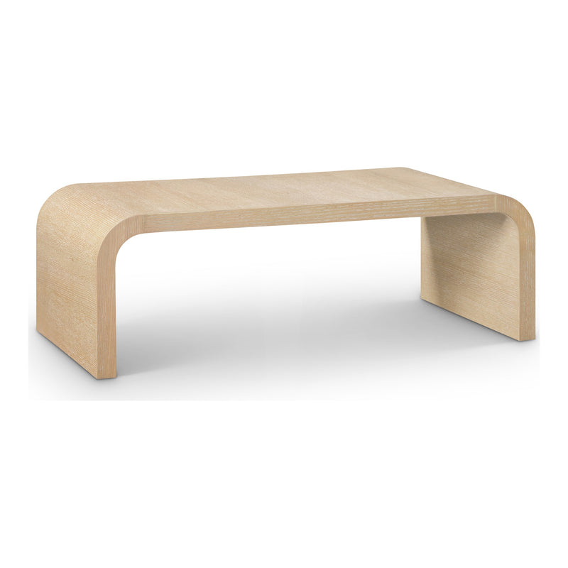 Cresthill Oak Wood Coffee Table in White