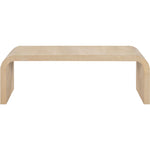Cresthill Oak Wood Coffee Table in White