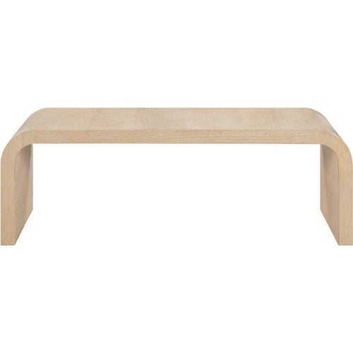 Cresthill Oak Wood Coffee Table in White