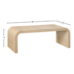 Cresthill Oak Wood Coffee Table in White