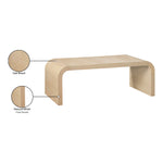 Cresthill Oak Wood Coffee Table in White