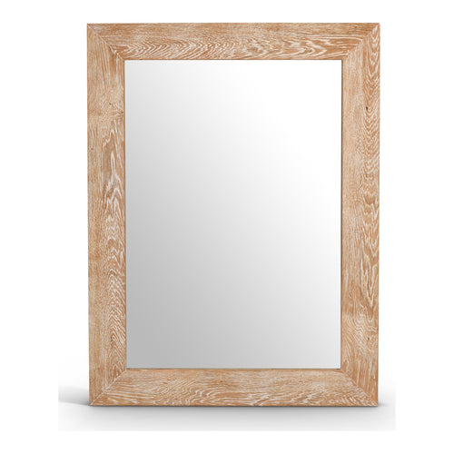 Cresthill Oak Wood Frame Mirror in White