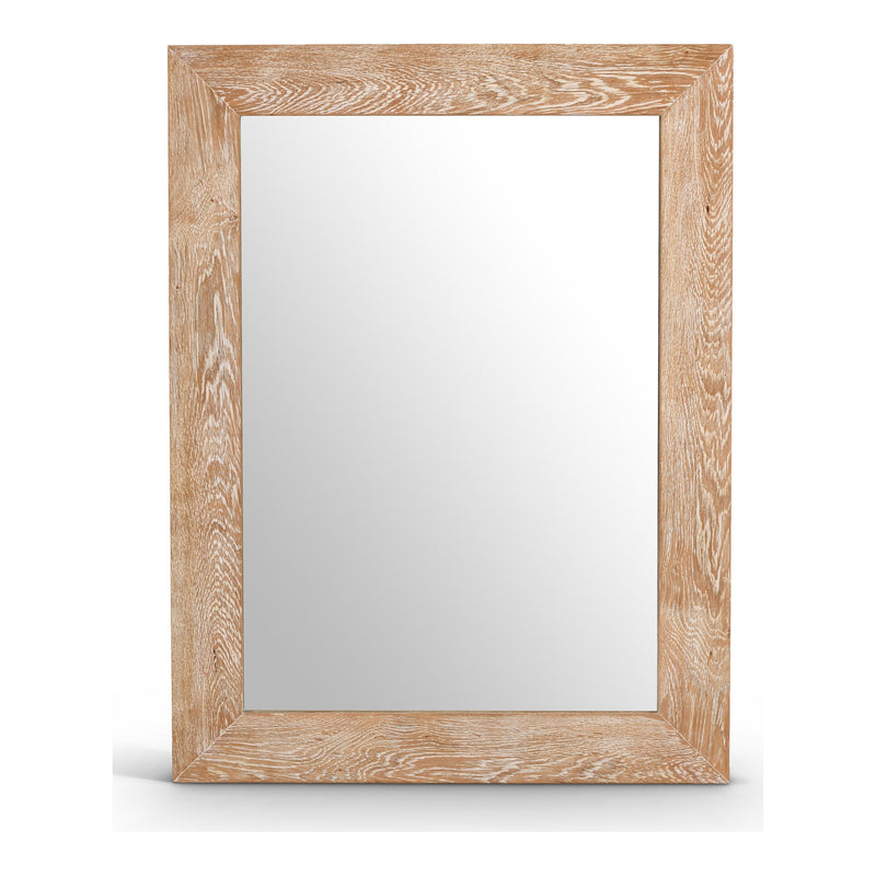 Cresthill Oak Wood Frame Mirror in White