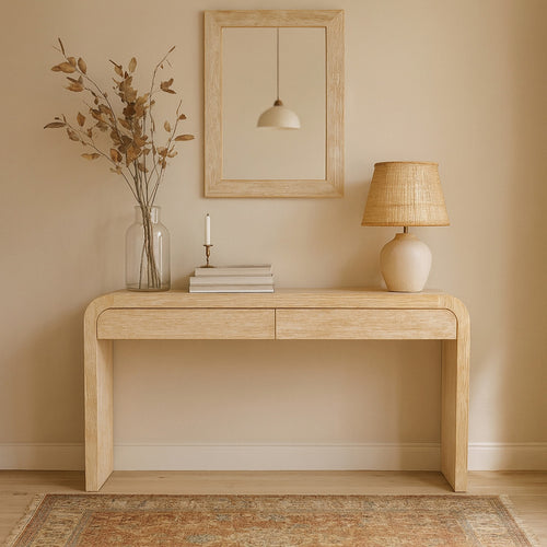 Cresthill Oak Wood Frame Mirror in White