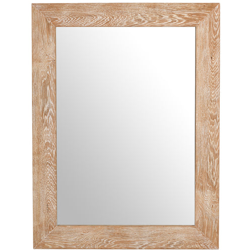 Cresthill Oak Wood Frame Mirror in White