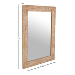 Cresthill Oak Wood Frame Mirror in White
