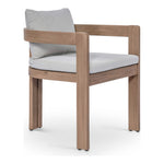 Newport Water Resistant Fabric Upholstered Outdoor Patio Dining Chair in Grey