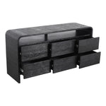 Cresthill Oak Wood Dresser in Black