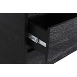 Cresthill Oak Wood Dresser in Black