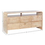 Cresthill Oak Wood Dresser in Natural