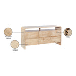 Cresthill Oak Wood Dresser in Natural