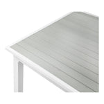 Nizuc 77" / 100.5" Aluminum Outdoor Patio Extendable Dining Table in Grey