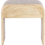 Cresthill Oak Wood Nightstand in White