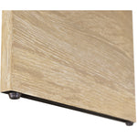 Cresthill Oak Wood Nightstand in White