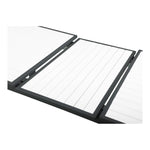 Nizuc 77" / 100.5" Aluminum Outdoor Patio Extendable Dining Table in White